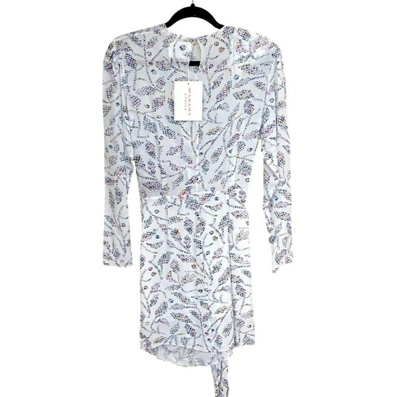 New Isabel Marant Etoile $705 Dulce Mini Dress Size 36 US 4 Small - Picture 7 of 12